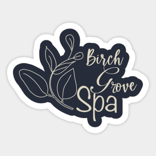 Birch Grove Spa Sticker